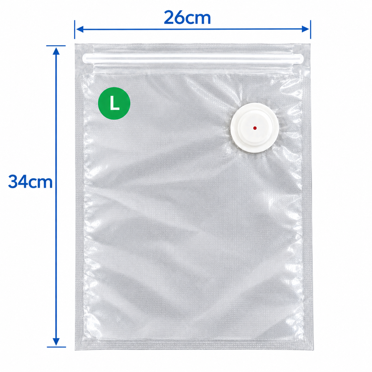 VitaSeal 10 Large Bags · 26 × 34 cm